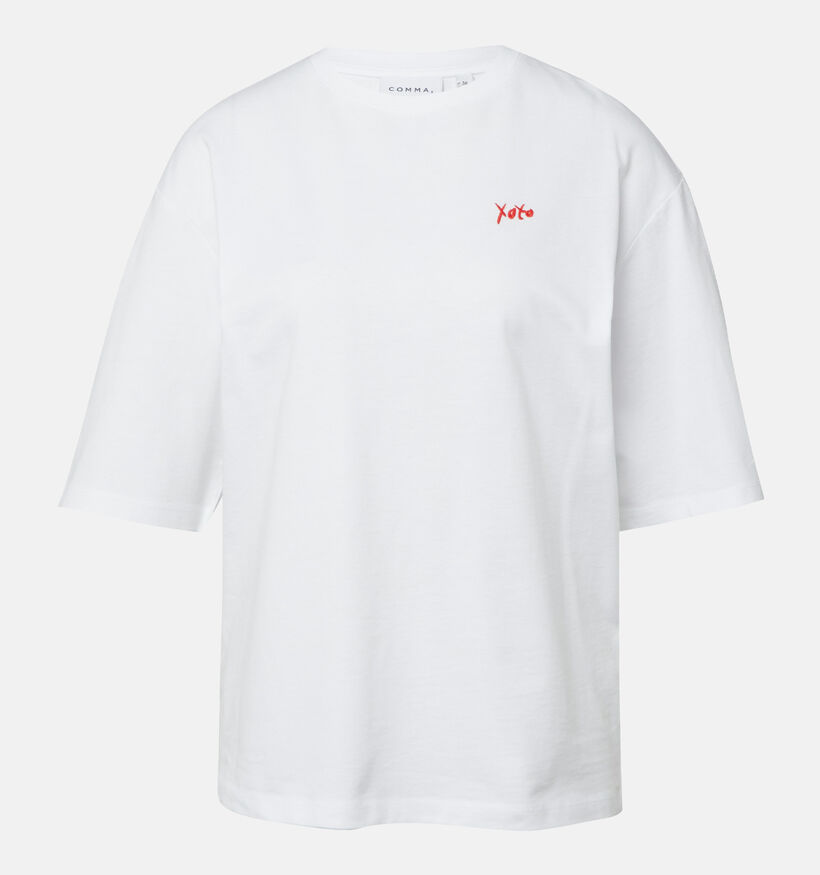 comma Witte T-shirt voor dames (372196)