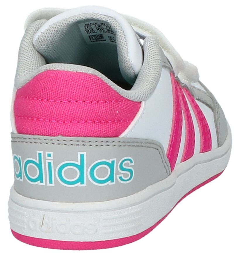 adidas Hoops Baskets en Blanc en simili cuir (199446)