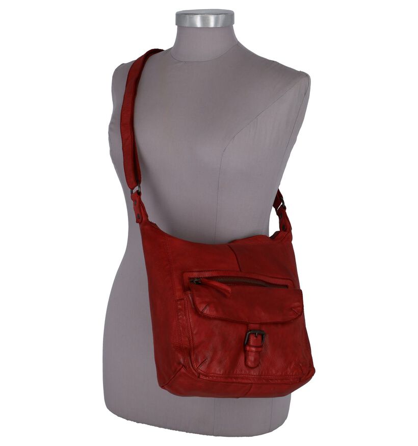 Bear Design Sac porté croisé en Rouge pour femmes (342833)