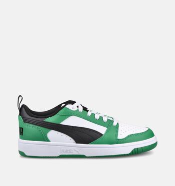 Puma Rebound Low Baskets Noir/Blanc/Bleu/Vert