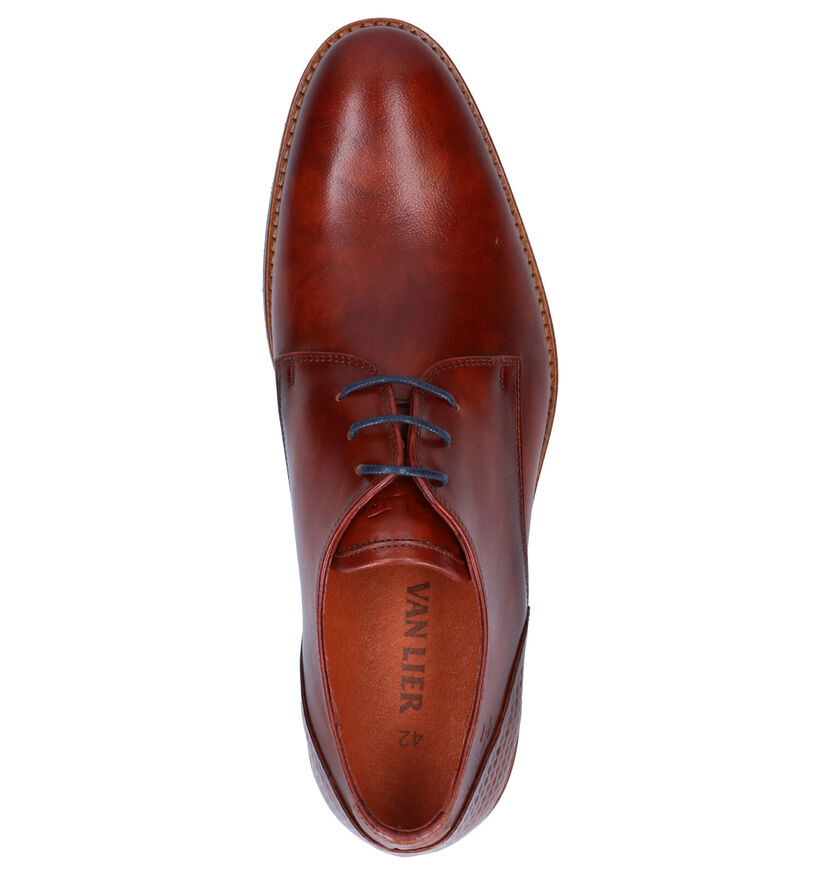 Van Lier Chaussures habillées en Cognac en cuir (261897)