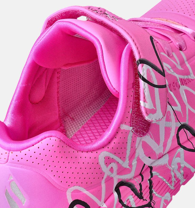Skechers Uno Baskets en Rose pour filles (352294)