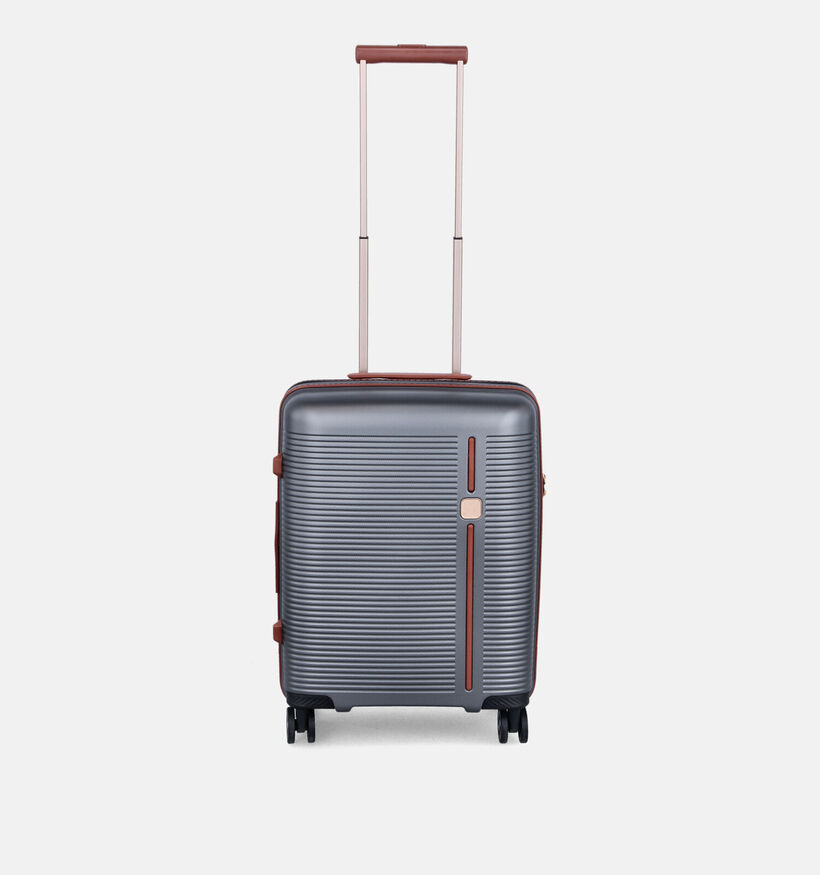 Origin Donkergrijze/Cognac Reiskoffer Handbagage voor dames, heren (376175)