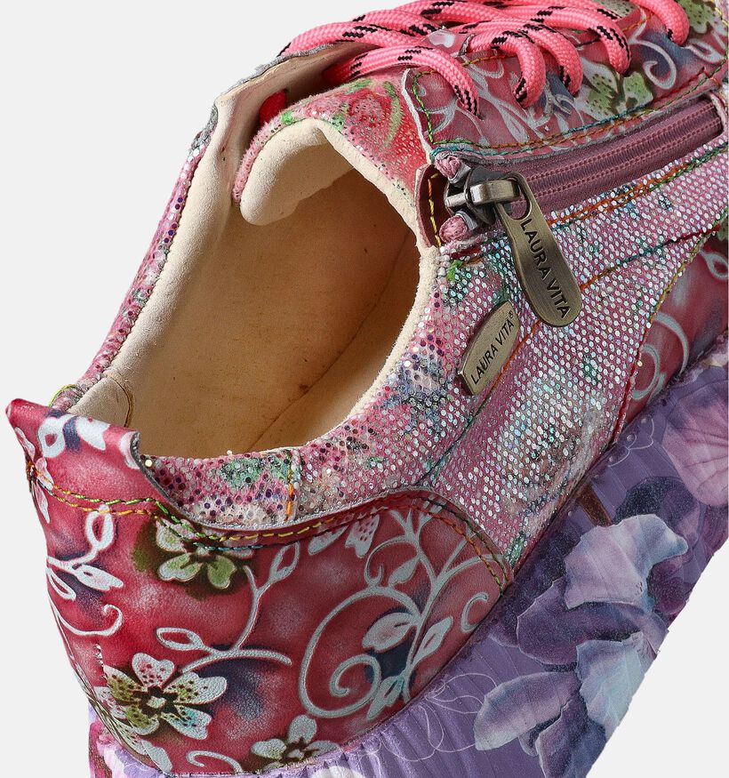 Laura Vita Nikito Baskets en Rose pour femmes (356704) - pour semelles orthopédiques