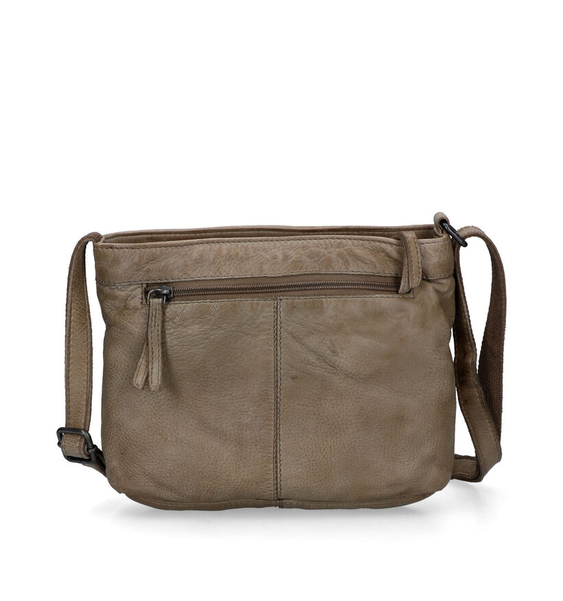 Hide & Stitches Sac porté croisé en Taupe pour femmes (325859)