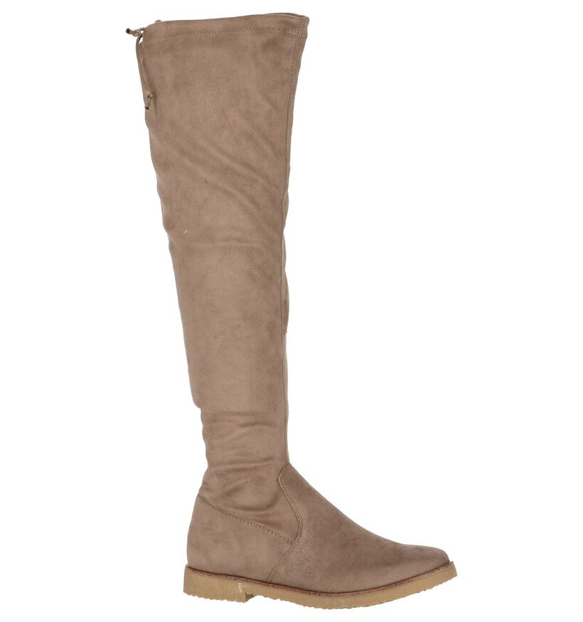 Beige Overknee Laarzen Marco Tozzi,  Beige Overknee Laarzen Marco Tozzi, , pdp