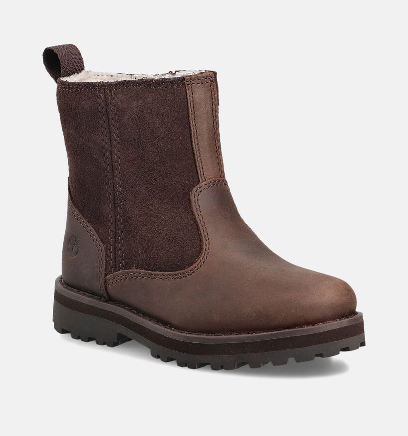 Timberland Courma Kid Chelsea Donkerbruine Boots met Rits voor meisjes, jongens (377354) - geschikt voor steunzolen