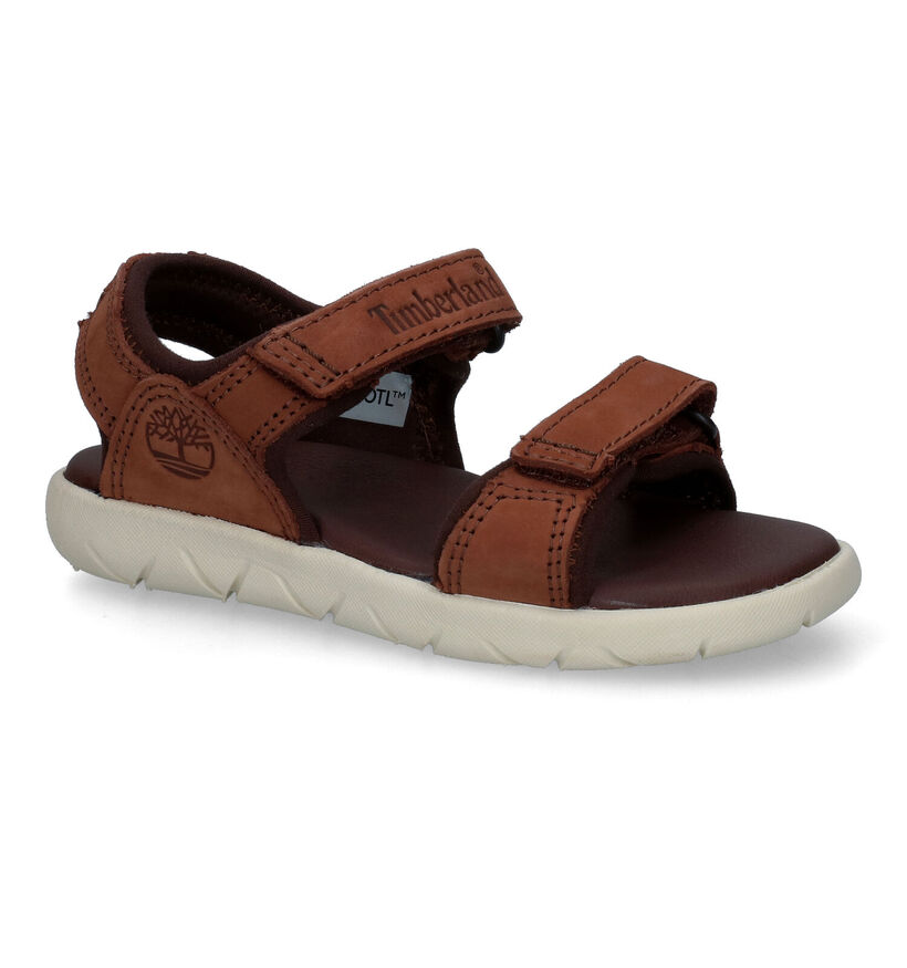 Timberland Nubble Sandal LTHR 2 Strap Sandales en Marron pour garçons (305835)