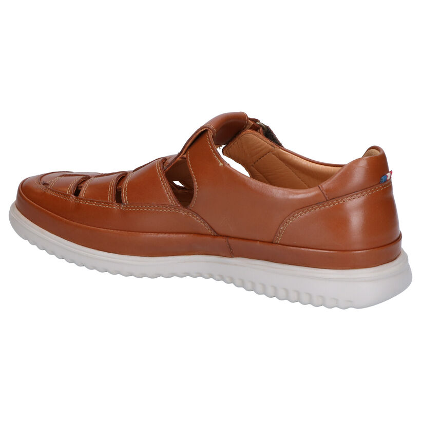 Mephisto Tarek Randy Chaussures à Velcro en Cognac pour hommes (323387) - pour semelles orthopédiques