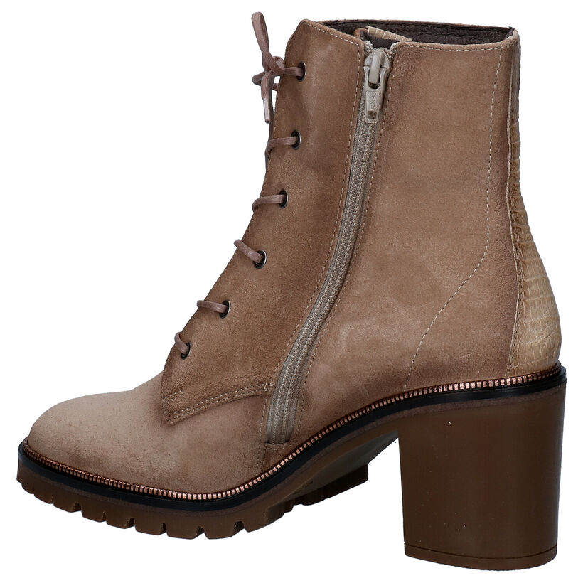 Softwaves Bottines à lacets en Taupe en daim (298172)