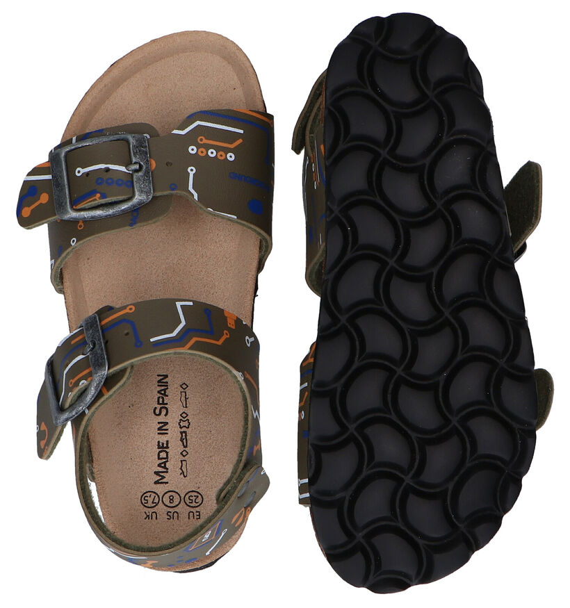 Made in Spain Kaki Sandalen in kunstleer (287604)