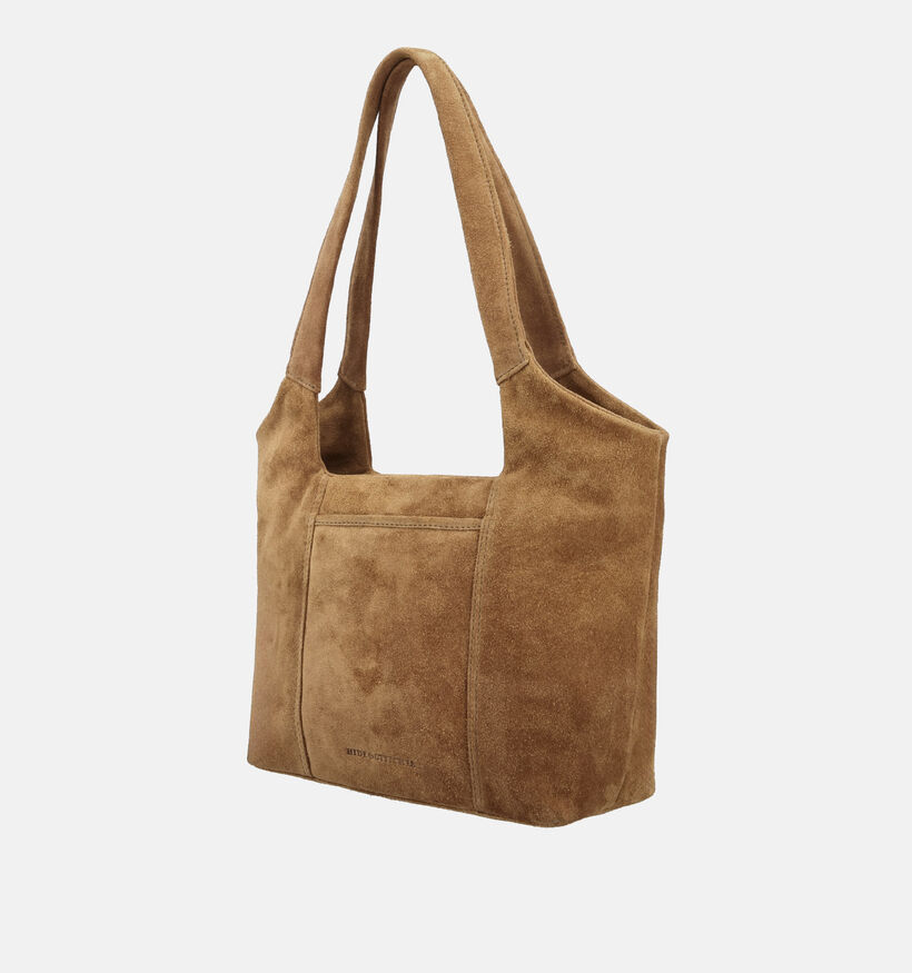 Hide & Stitches Lichtbruine Shoppertas voor dames (374219)