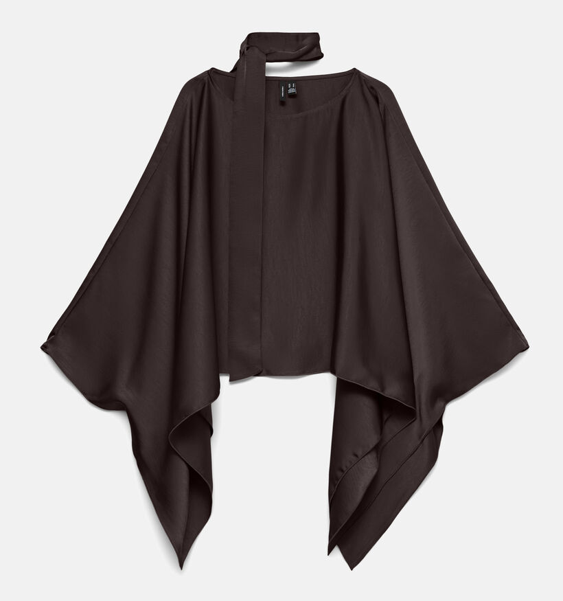 Vero Moda Miro Donkerbruine Scarf Blouse voor dames (381928)