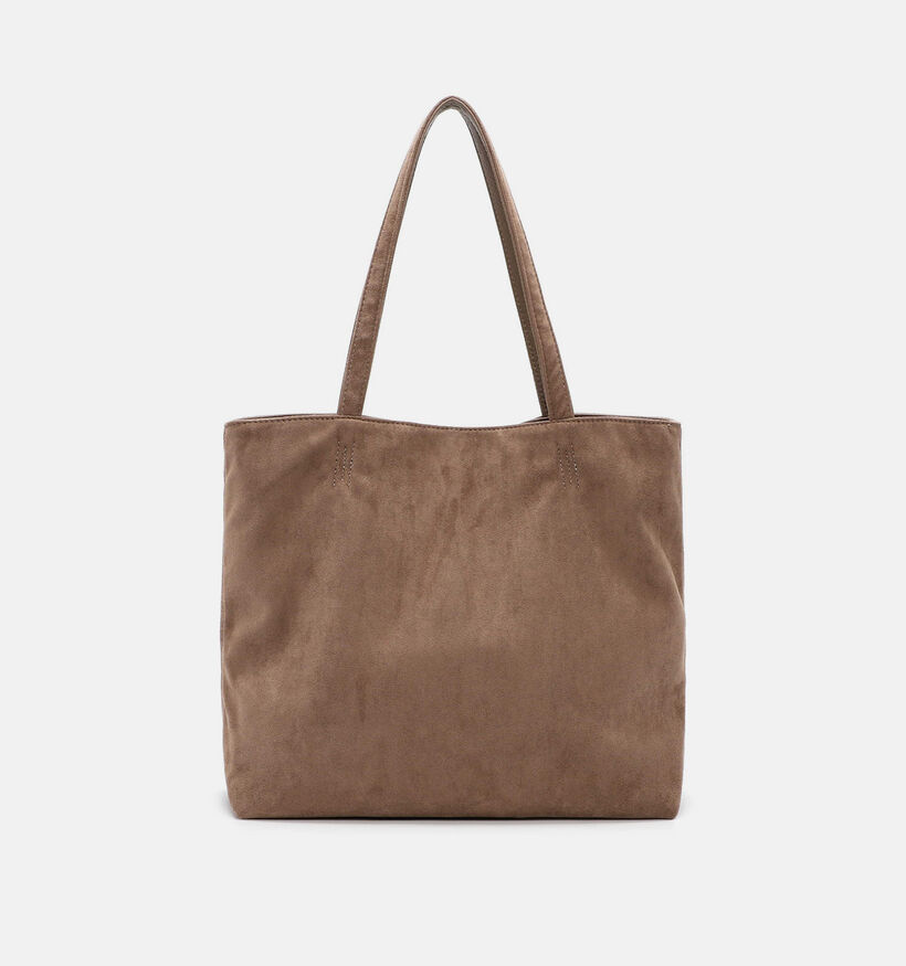 Emily & Noah Eva Suede Cabas en Taupe pour femmes (378842)