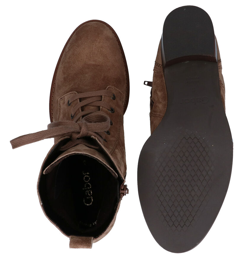 Gabor Best Fitting Bottines en Cognac en nubuck (282382)