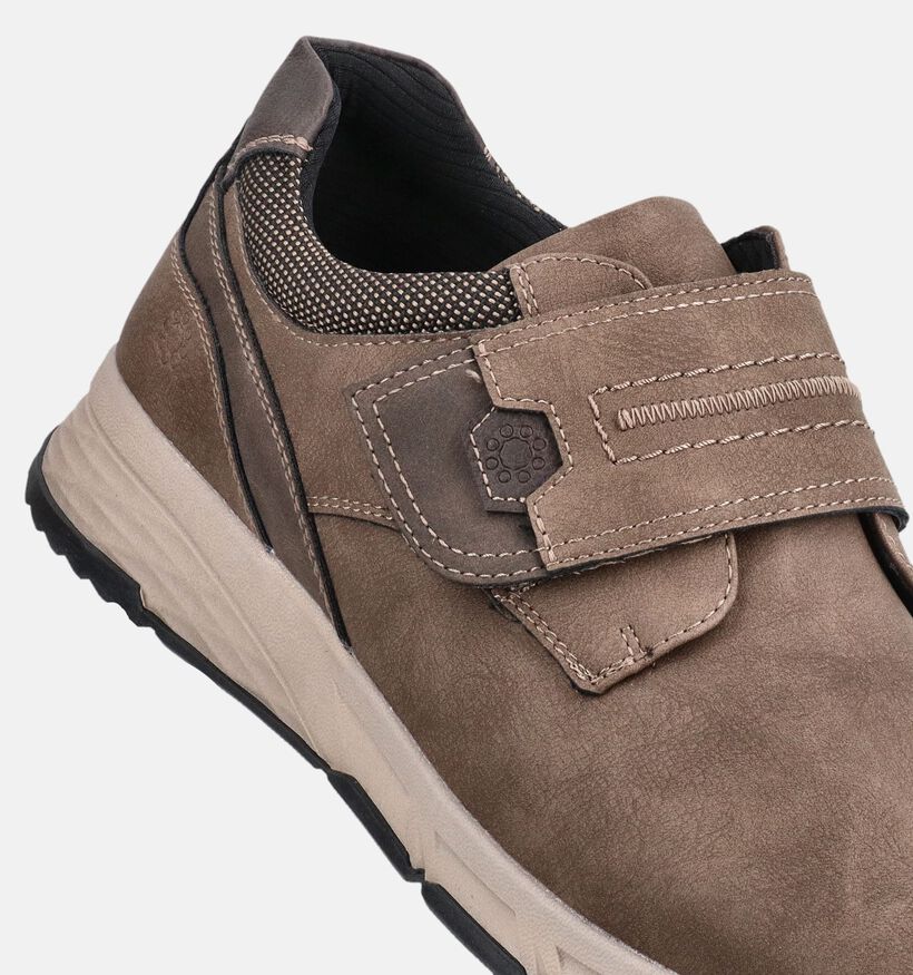Relife Chaussures plates en Taupe pour hommes (377667) - pour semelles orthop&eacute;diques