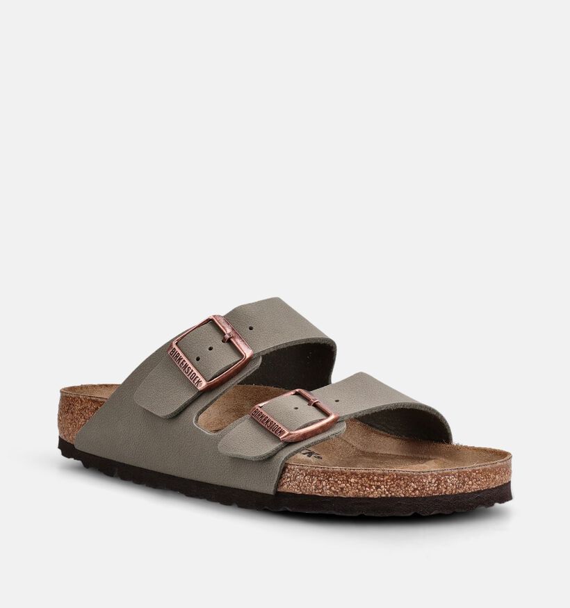 Birkenstock Arizona Nu-pieds en Gris pour hommes (382201)
