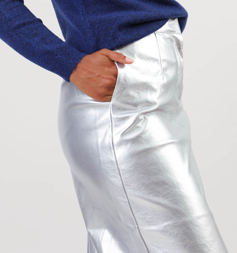 Vila Silver Zilveren Maxi rok voor dames (348720)
