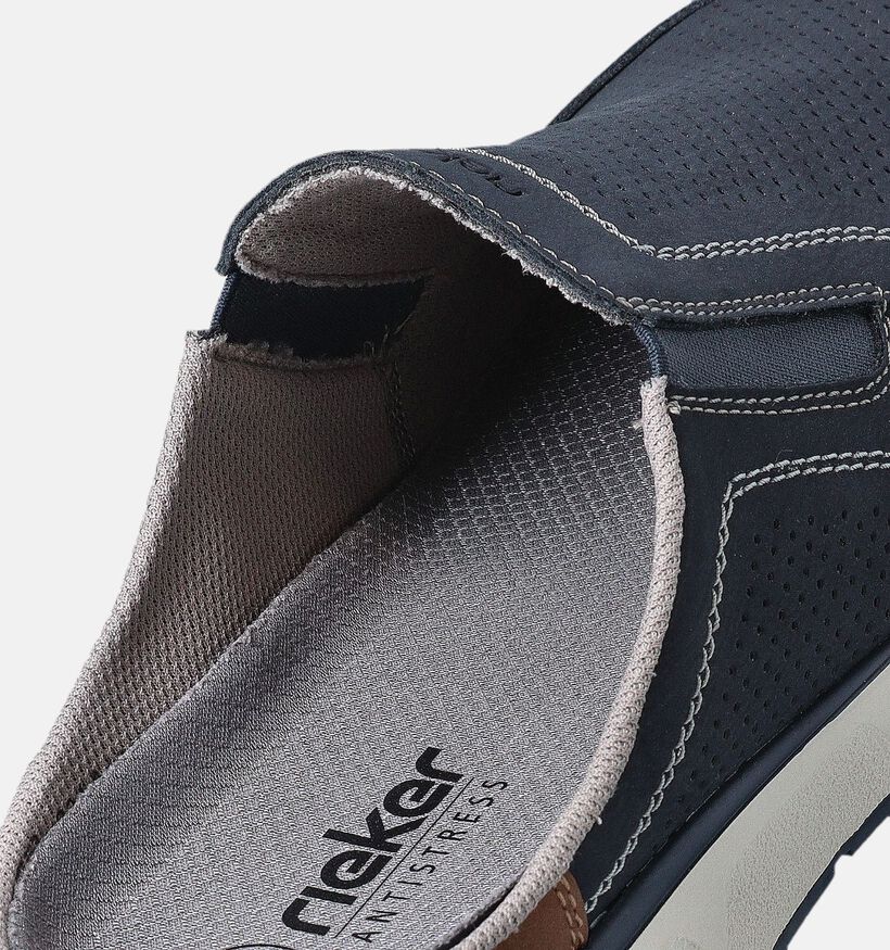 Rieker Blauwe Slippers voor heren (354795) - geschikt voor steunzolen