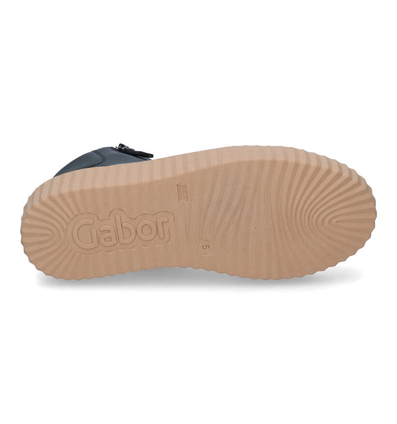 Gabor Best Fitting Zwarte Sneakers voor dames (315150) - geschikt voor steunzolen