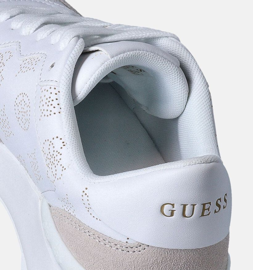 Guess Vinsa Witte Veterschoenen voor dames (350435)