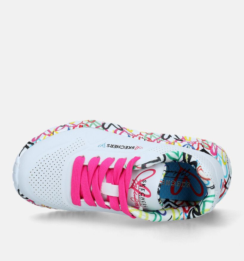 Skechers Uno Lite Lovely Luv Zwarte Sneakers voor meisjes (345247)