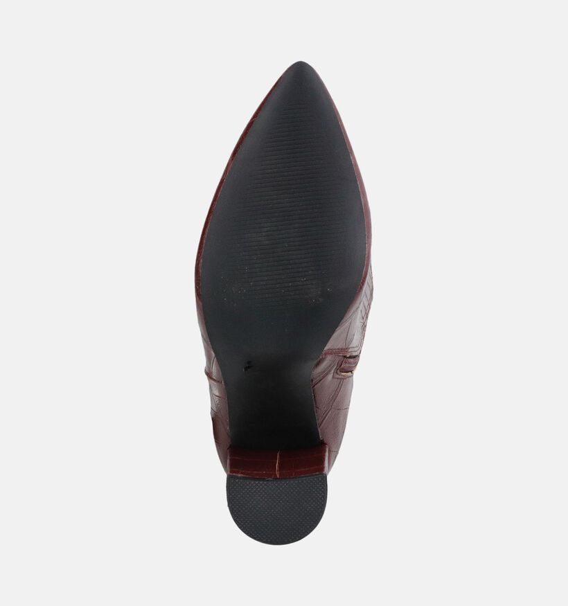 Poelman Bottes hautes en Bordeaux pour femmes (380663)