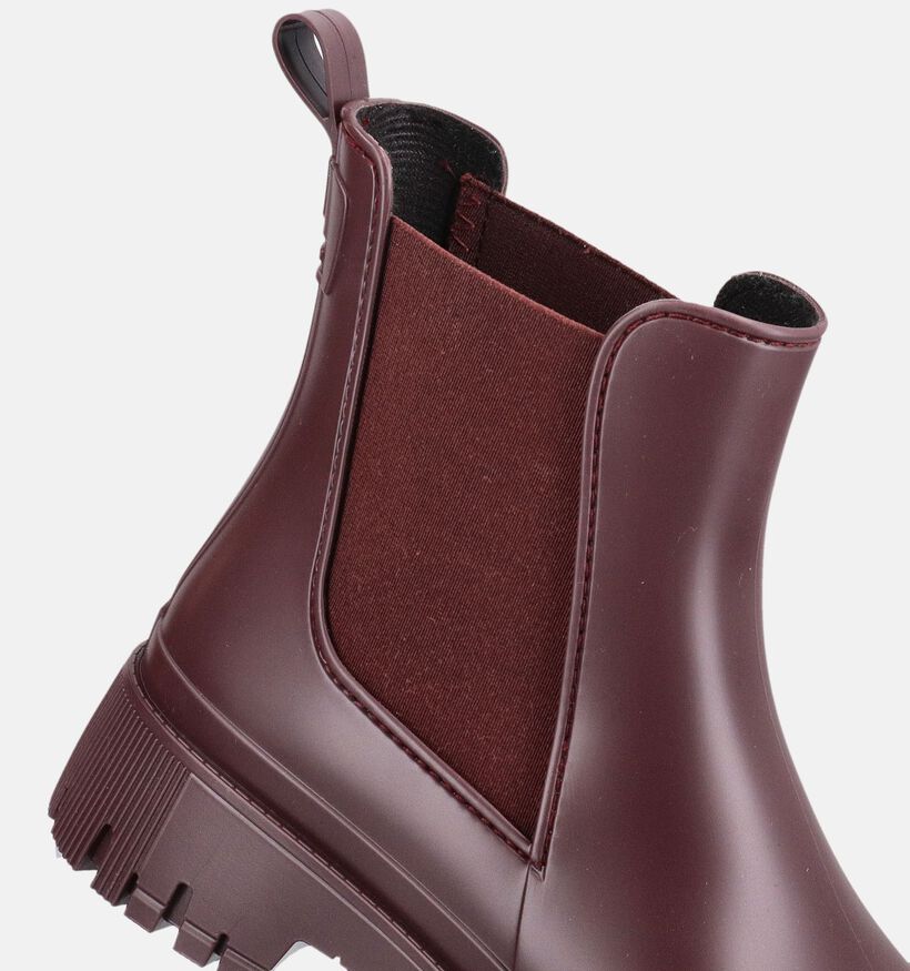 Lemon Jelly Kirby Bottines motardes en Bordeaux pour femmes (381094) - pour semelles orthop&eacute;diques