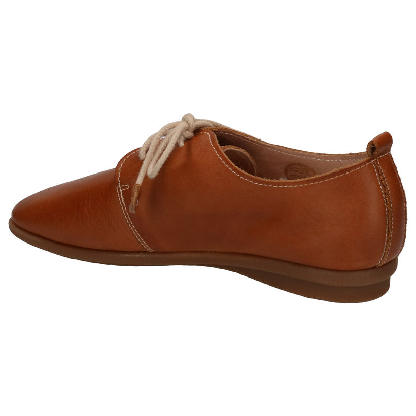 Pikolinos Calabria Cognac Veterschoenen in leer (272654)