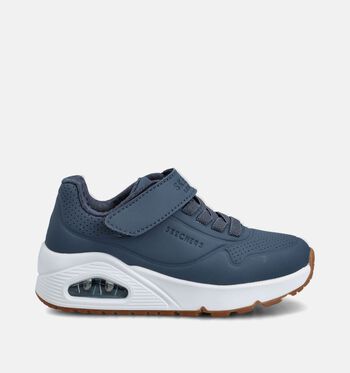 Skechers Memory Foam Low Baskets Noir/Blanc/Bleu