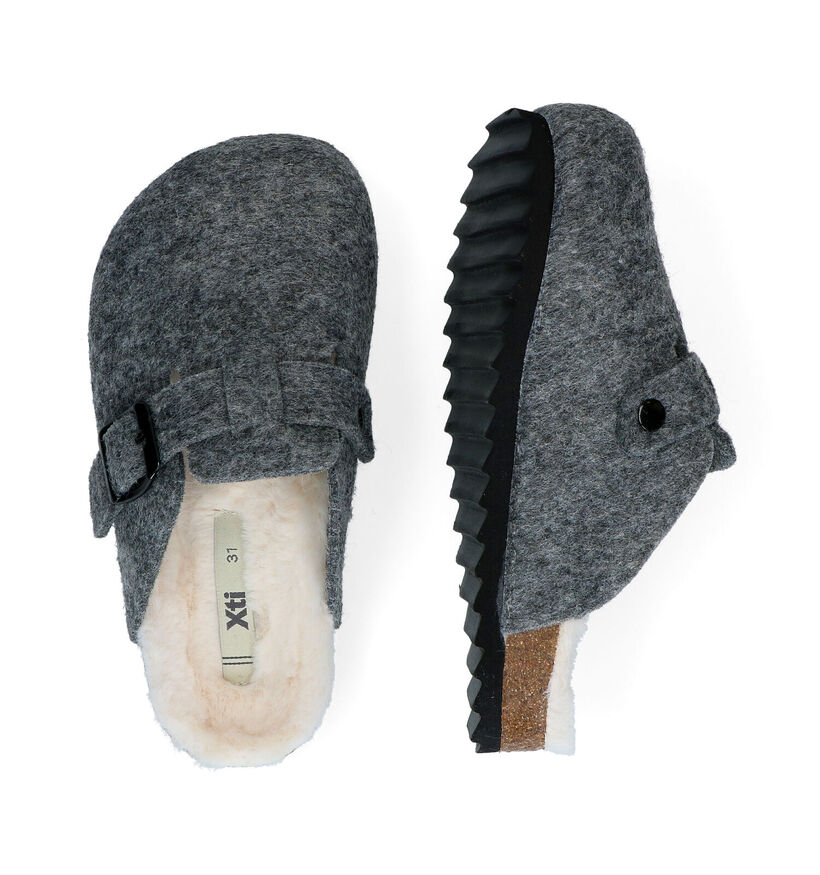 Xti Pantoufles ouvertes en Gris foncé pour filles (309292)
