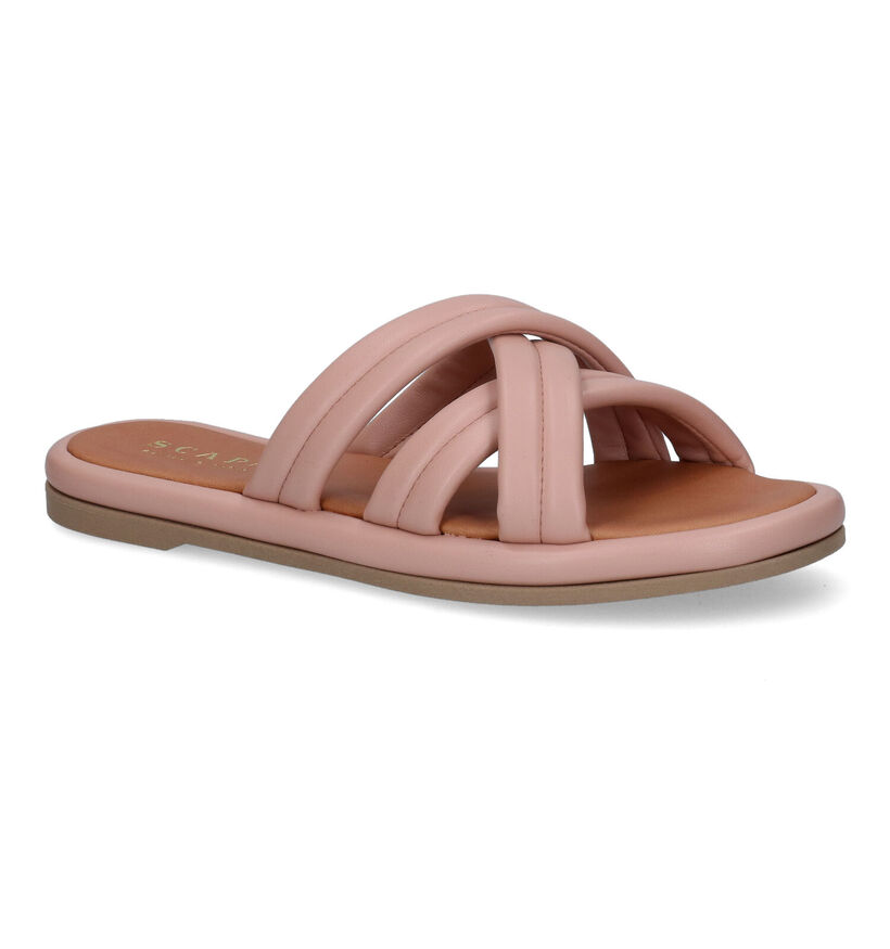 Scapa Nu-pieds plates en Rose pour femmes (307256)