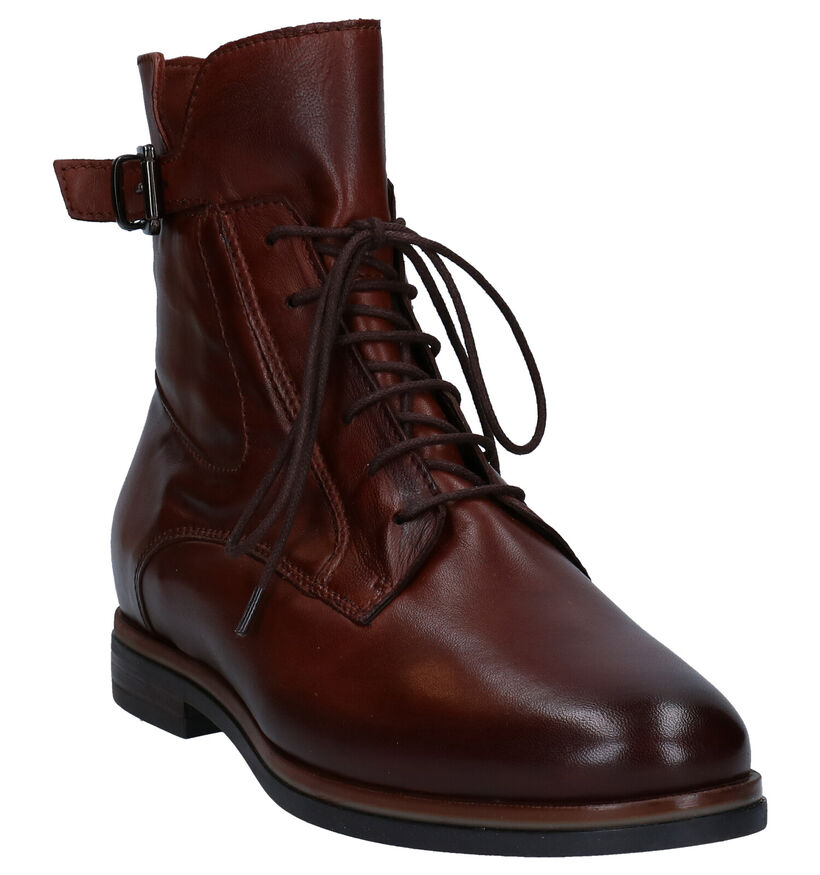 Hampton Bays Bottines plates en Cognac en cuir (277862)