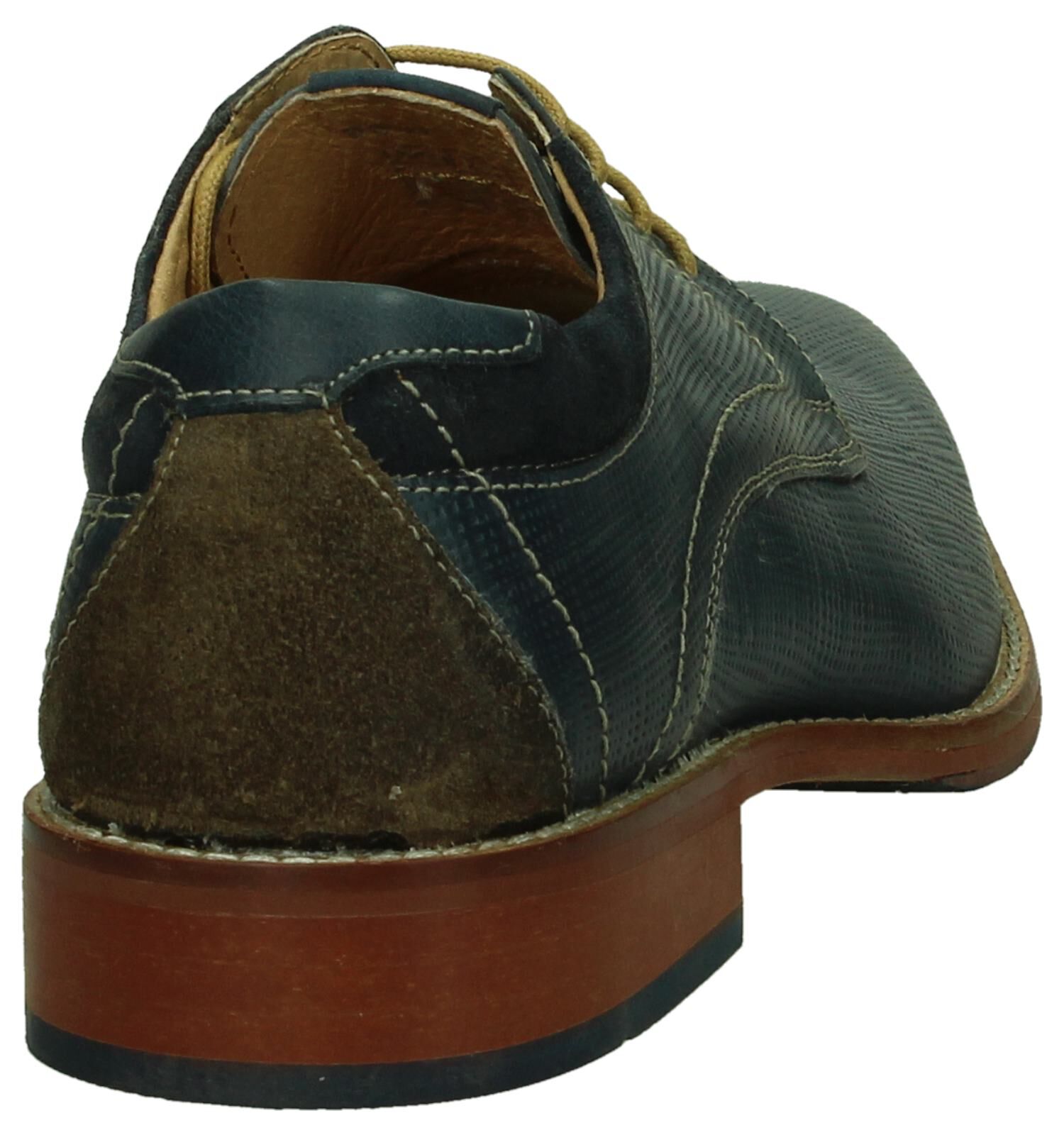 Chaos Geklede Veterschoen Blauw Heren Geklede schoenen Online op TORFS.BE