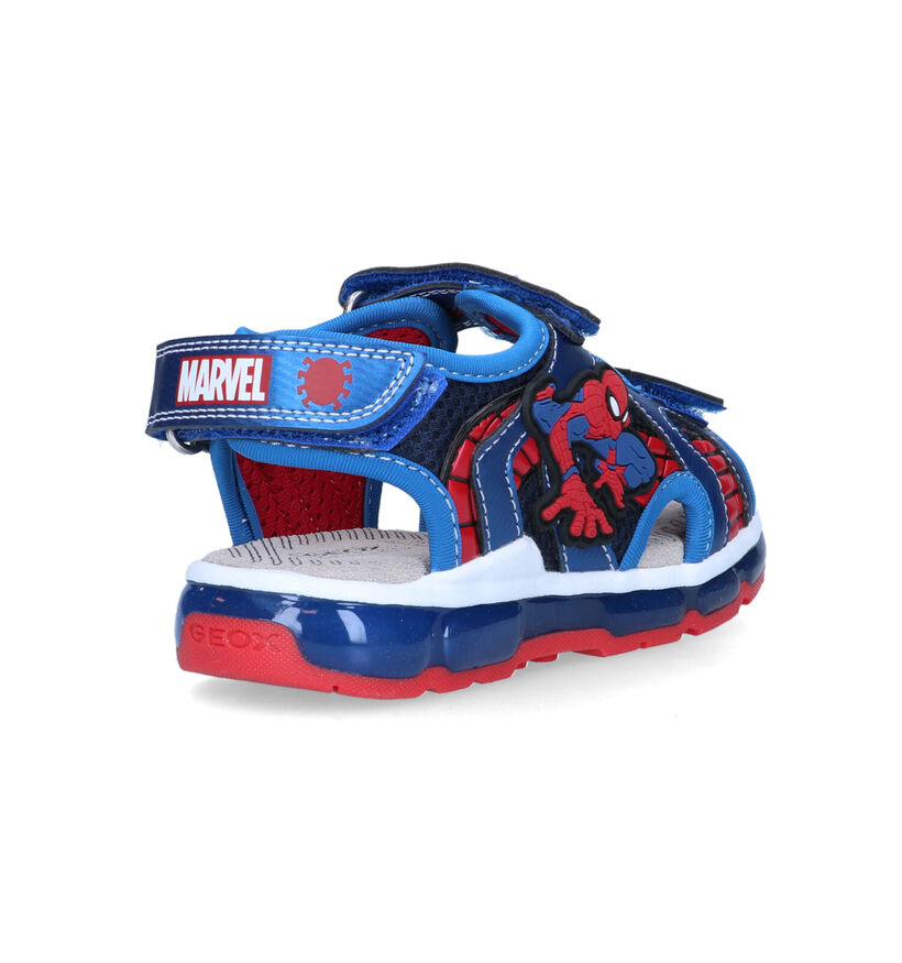 Geox Android Marvel Spiderman Blauwe Sandalen in kunstleer (321558)