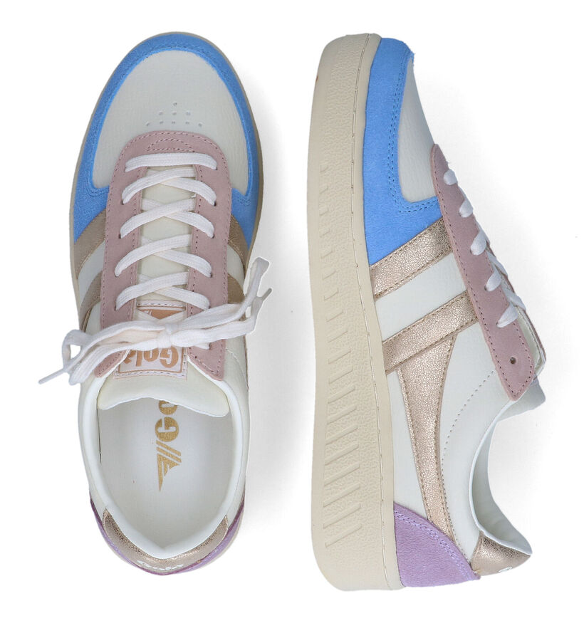 Gola Grandslam Quadrant Ecru Sneakers voor dames (305037)