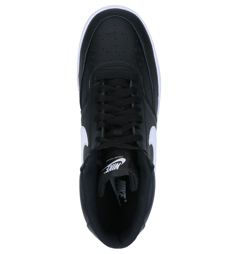 Nike Court Vision Mid Baskets en Noir pour hommes (325144)