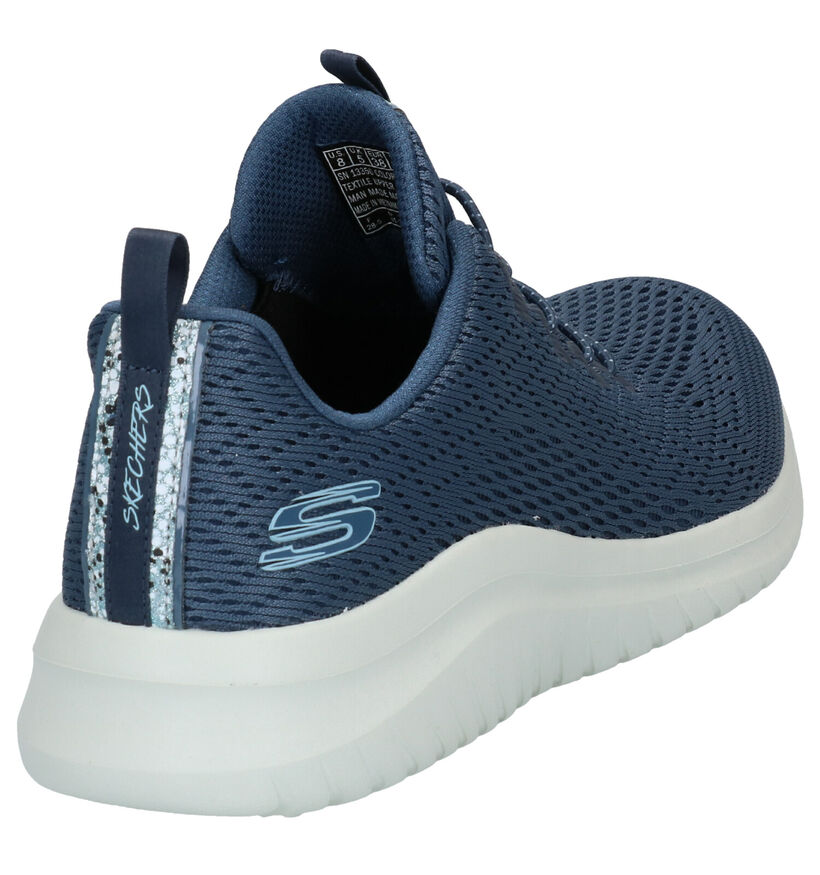 Skechers Ultra Flex Kaki Sneakers in stof (295598)