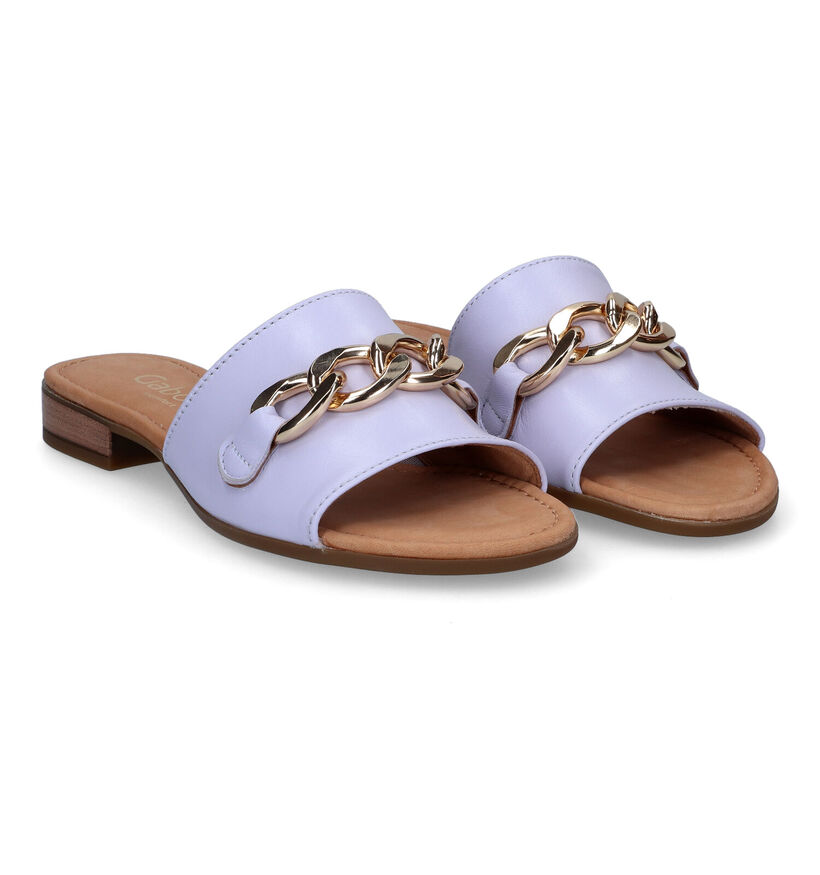 Comfort Nu-pieds plates en Violet clair (Lilas) pour femmes (306179)