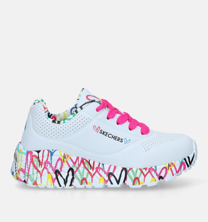 Skechers Uno Lite Lovely Luv Zwarte Sneakers voor meisjes (345247)