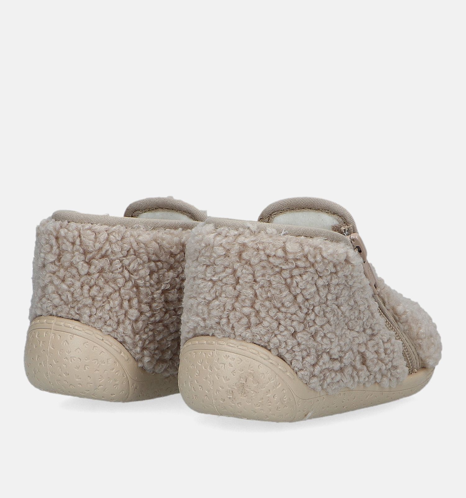 Milo Mila Beige Teddy Babypantoffels Jongens Meisjes