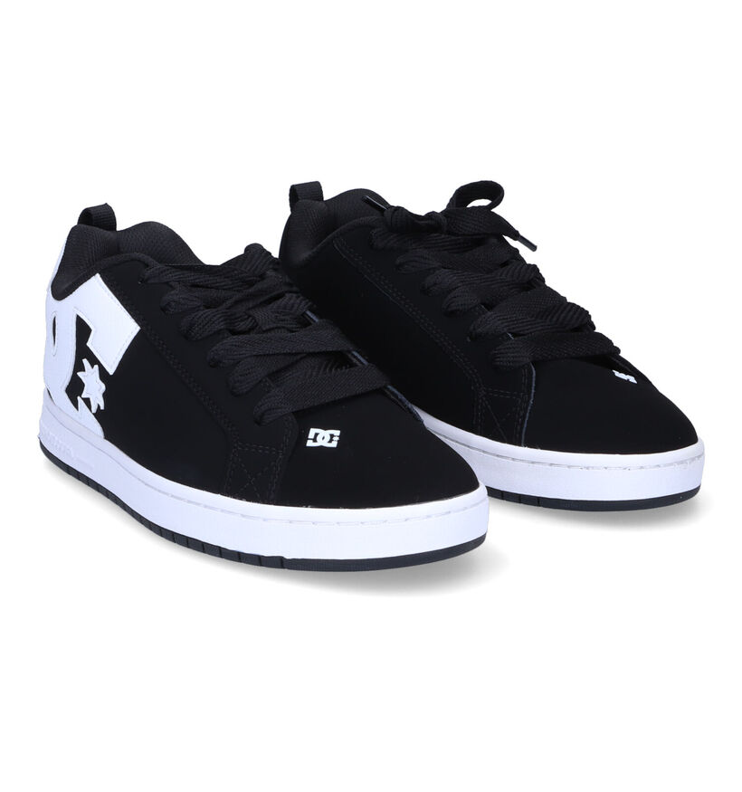 DC Shoes Court Graffik Baskets en Noir en simili cuir (303236)