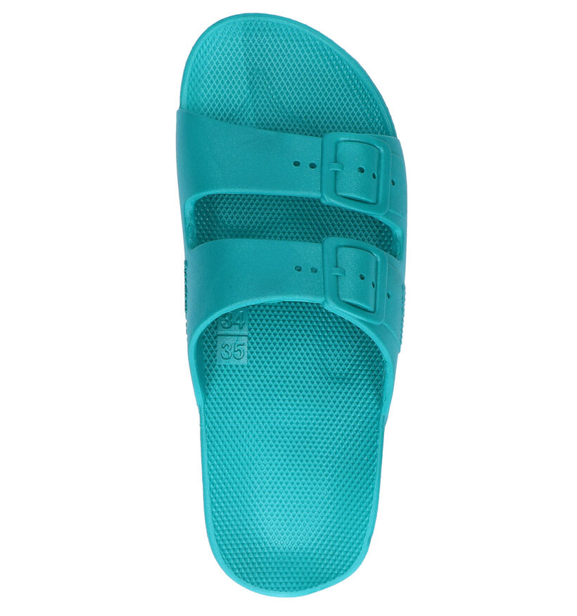 Freedom of Moses Azura Turquoise Slippers in kunststof (284513)