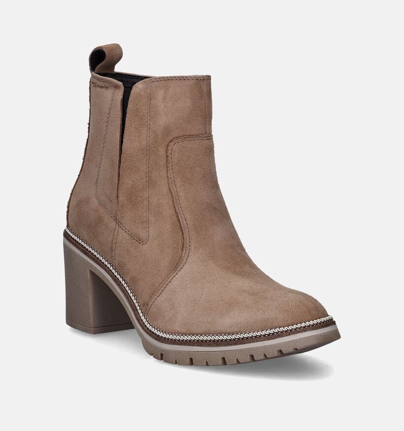 Tamaris Bottines à talons en Beige pour femmes (346634)
