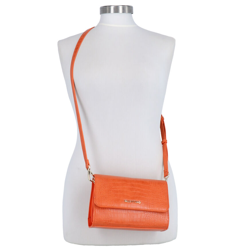 Valentino Handbags Summer Memento Oranje Crossbody Tas in stof (275826)