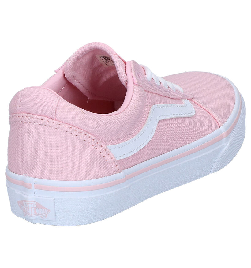 Vans Ward Roze Sneakers in stof (285715)