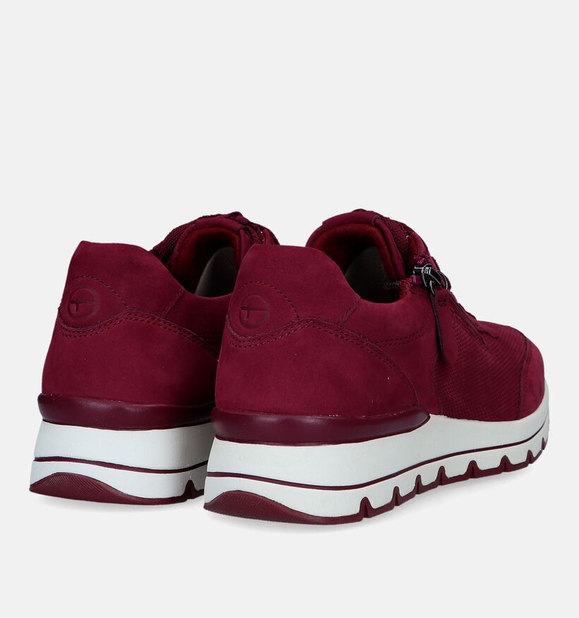 Tamaris Pure Relax Bordeaux Sneakers voor dames (339426) - geschikt voor steunzolen