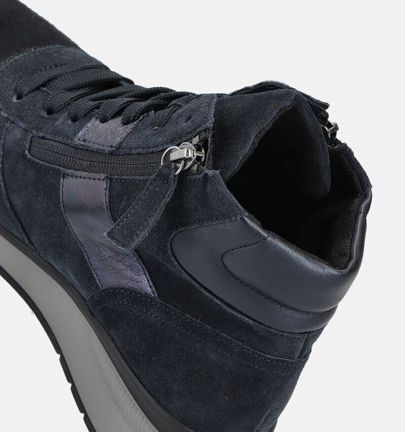 Gabor Donkerblauwe Hoge Sneakers voor dames (363148) - geschikt voor steunzolen