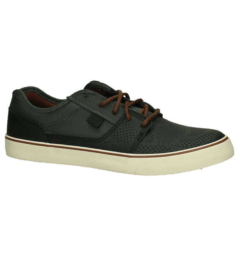 DC Shoes Zwarte Skateschoenen in leer (200479)