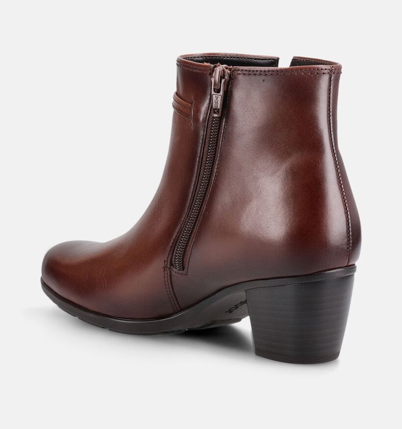 Gabor Best Fitting Bottines &agrave; talons en Cognac pour femmes (380070)